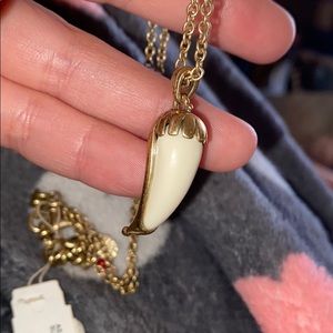 White Jalapeño-Looking Thing Necklace
